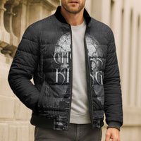 Chess King Bomber Puffer Jacket Strategic Board Game Gothic Dark Fantasy