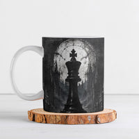 Chess King Ceramic Mug Strategic Board Game Gothic Dark Fantasy
