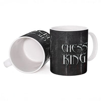 Chess King Ceramic Mug Strategic Board Game Gothic Dark Fantasy