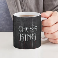 Chess King Ceramic Mug Strategic Board Game Gothic Dark Fantasy