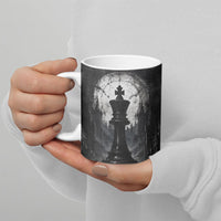 Chess King Ceramic Mug Strategic Board Game Gothic Dark Fantasy