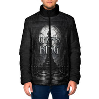 Chess King Padded Jacket Strategic Board Game Gothic Dark Fantasy