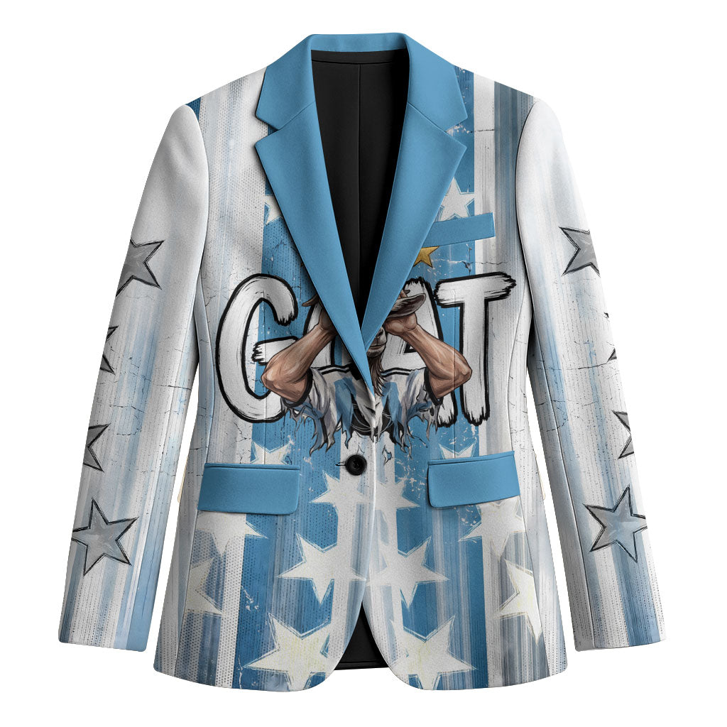 Argentina Football GOAT Blazer Four Times World Champions