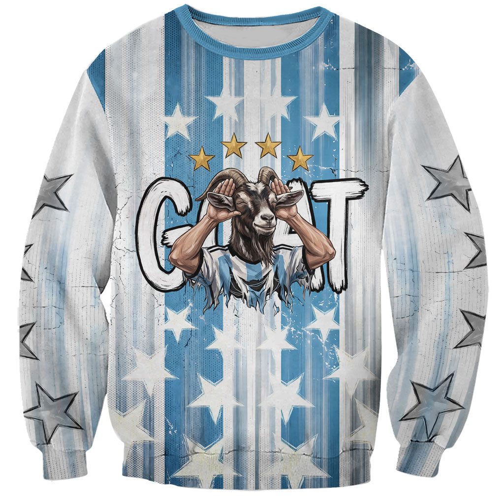 Argentina Football GOAT Sweatshirt Four Times World Champions