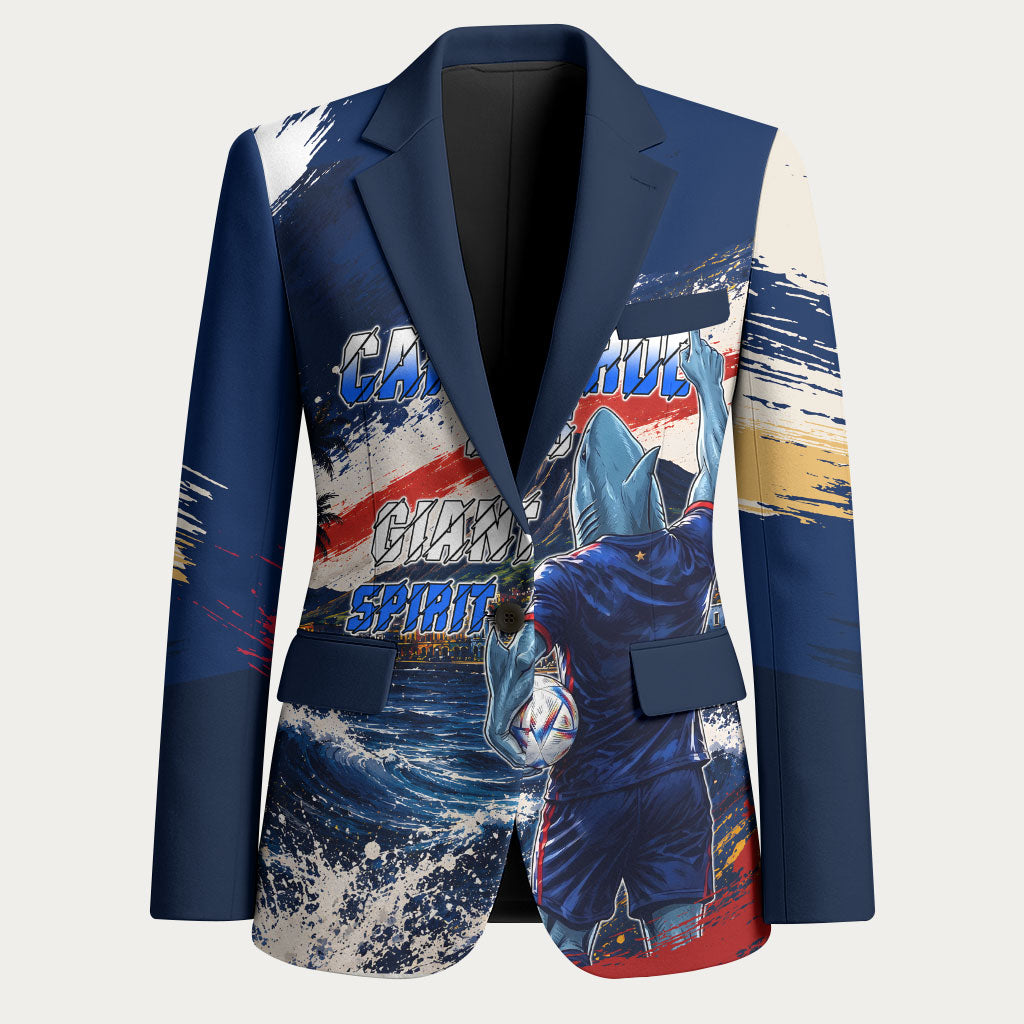 Personalized Cape Verde Blue Sharks Blazer Giant Spirit African Football 2026 Mascot