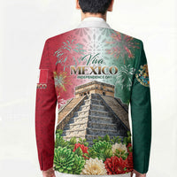 Viva Mexico Independence Day Blazer Sombrero Jaguar Mayan Pyramid Fireworks