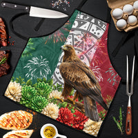 Viva Mexico Independence Day Apron Golden Eagle Angel Aztec Pattern