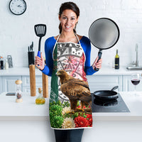 Viva Mexico Independence Day Apron Golden Eagle Angel Aztec Pattern