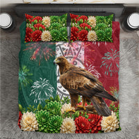 Viva Mexico Independence Day Bedding Set Golden Eagle Angel Aztec Pattern