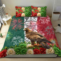 Viva Mexico Independence Day Bedding Set Golden Eagle Angel Aztec Pattern