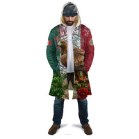 Viva Mexico Independence Day Cloak Golden Eagle Angel Aztec Pattern