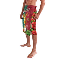 Viva Mexico Independence Day Lavalava Golden Eagle Angel Aztec Pattern