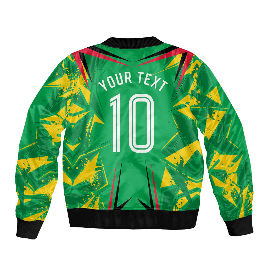 Personalized Guyana Cricket Bomber Jacket Amazon Warriors Tribal Mascot Sports