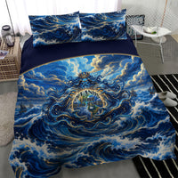 Oceanus Father Of All Waters The Titan Lord Bedding Set Ancient Greek Mythology Titan Sea God Art