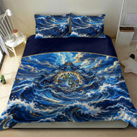 Oceanus Father Of All Waters The Titan Lord Bedding Set Ancient Greek Mythology Titan Sea God Art