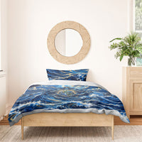 Oceanus Father Of All Waters The Titan Lord Bedding Set Ancient Greek Mythology Titan Sea God Art