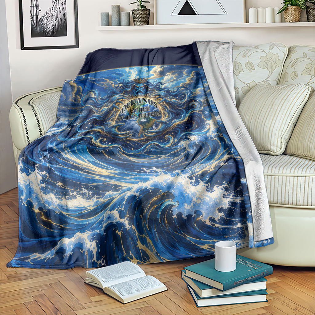 Oceanus Father Of All Waters The Titan Lord Blanket Ancient Greek Mythology Titan Sea God Art