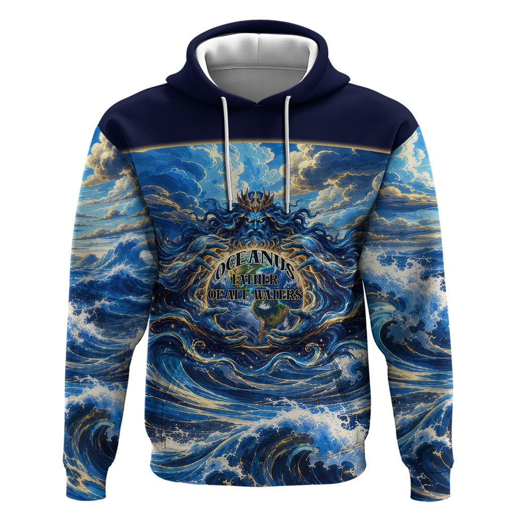 Oceanus Father Of All Waters The Titan Lord Hoodie Ancient Greek Mythology Titan Sea God Art