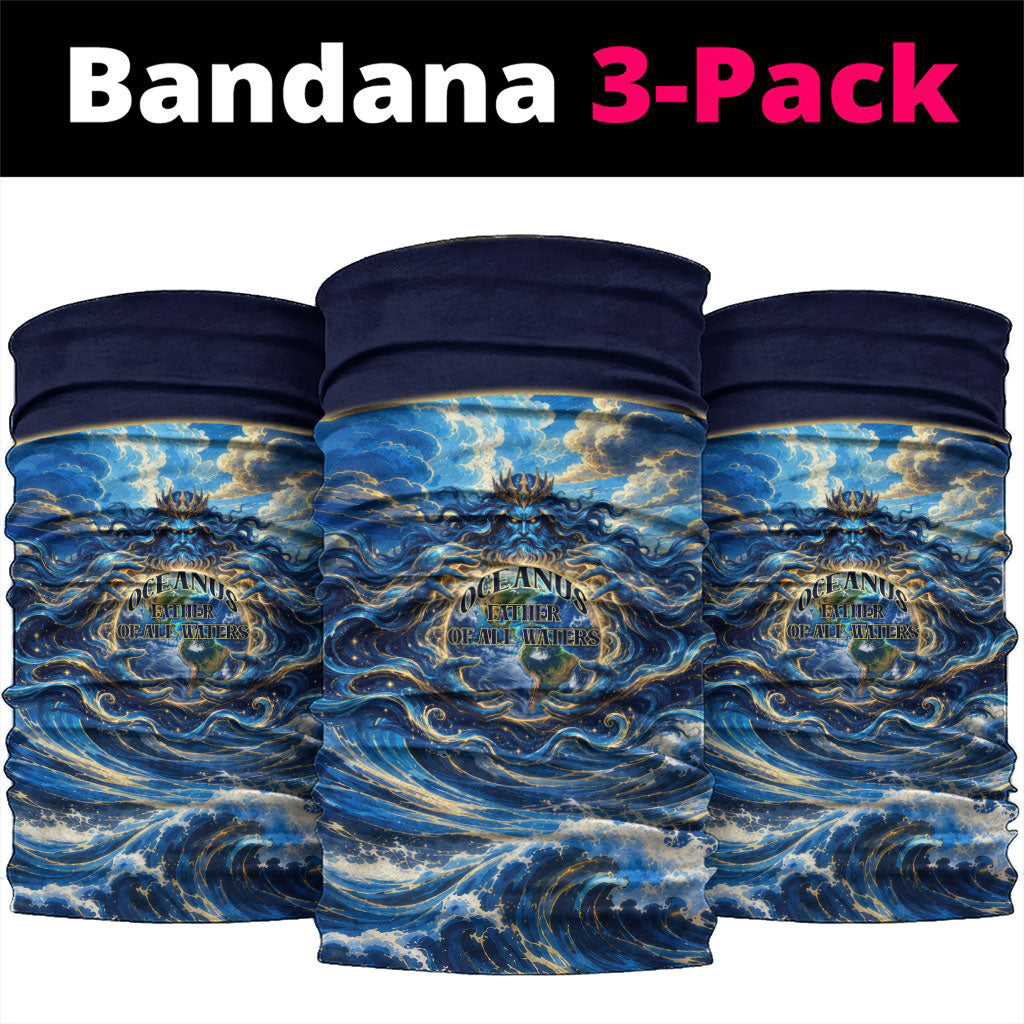 Oceanus Father Of All Waters The Titan Lord Neck Gaiter Ancient Greek Mythology Titan Sea God Art