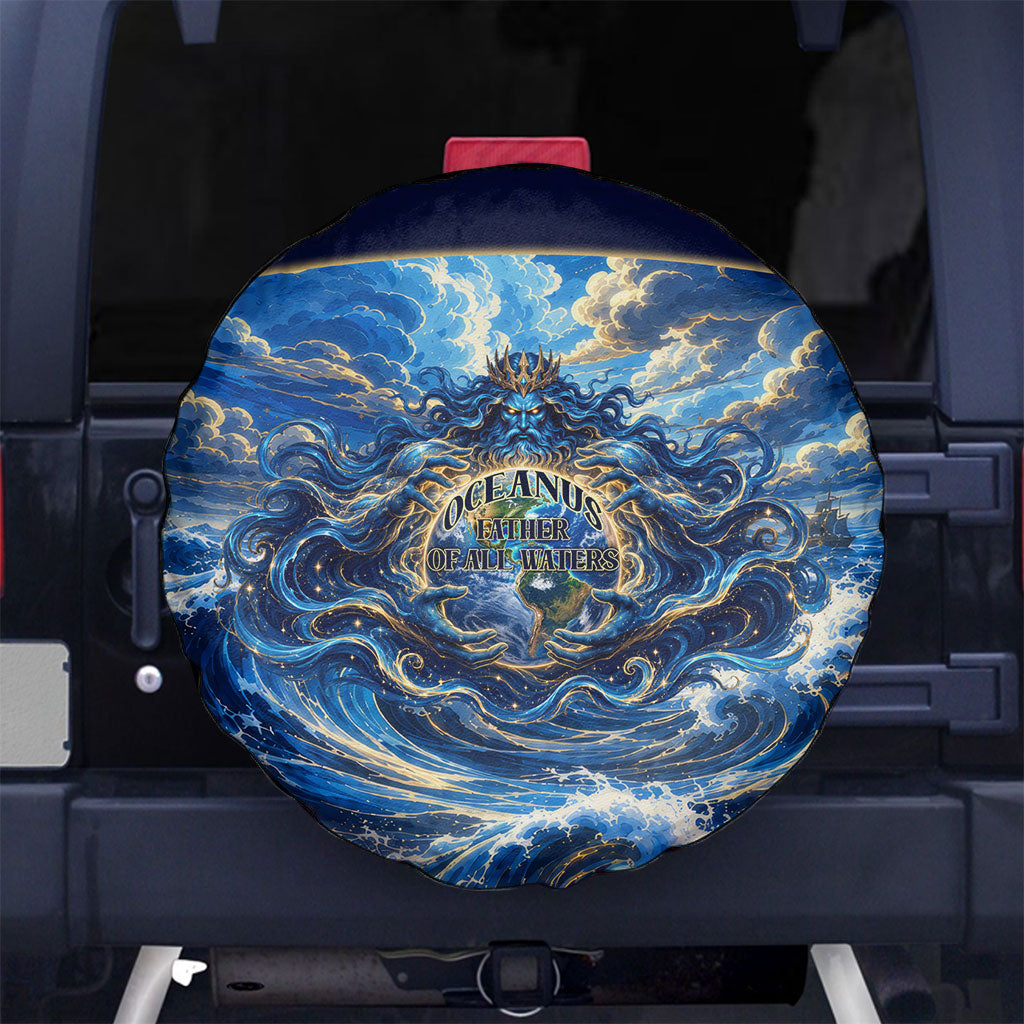 Oceanus Father Of All Waters The Titan Lord Spare Tire Cover Ancient Greek Mythology Titan Sea God Art