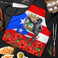 Puerto Rico Hispanic Heritage Apron Boricua Pride Flag Map And Statue Art