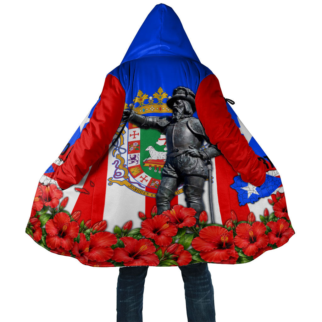 Puerto Rico Hispanic Heritage Cloak Boricua Pride Flag Map And Statue Art