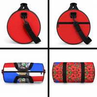 Puerto Rico Hispanic Heritage Duffle Bag Boricua Pride Flag Map And Statue Art