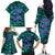 Three 6 Mafia Skull Family Matching Off Shoulder Long Sleeve Dress and Hawaiian Shirt Three 6 Mafia - Wonder Print Shop