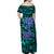 Three 6 Mafia Skull Family Matching Off Shoulder Maxi Dress and Hawaiian Shirt Three 6 Mafia - Wonder Print Shop