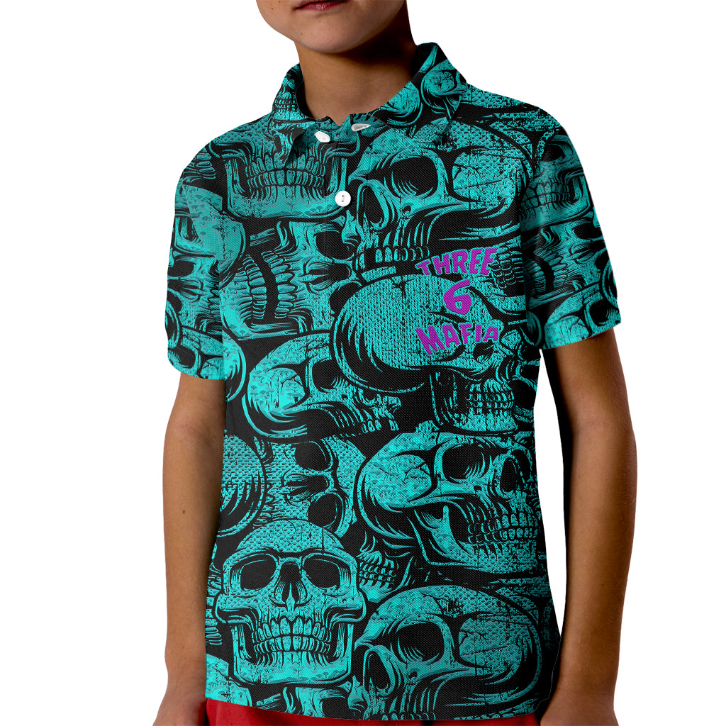 Three 6 Mafia Skull Kid Polo Shirt Three 6 Mafia - Wonder Print Shop