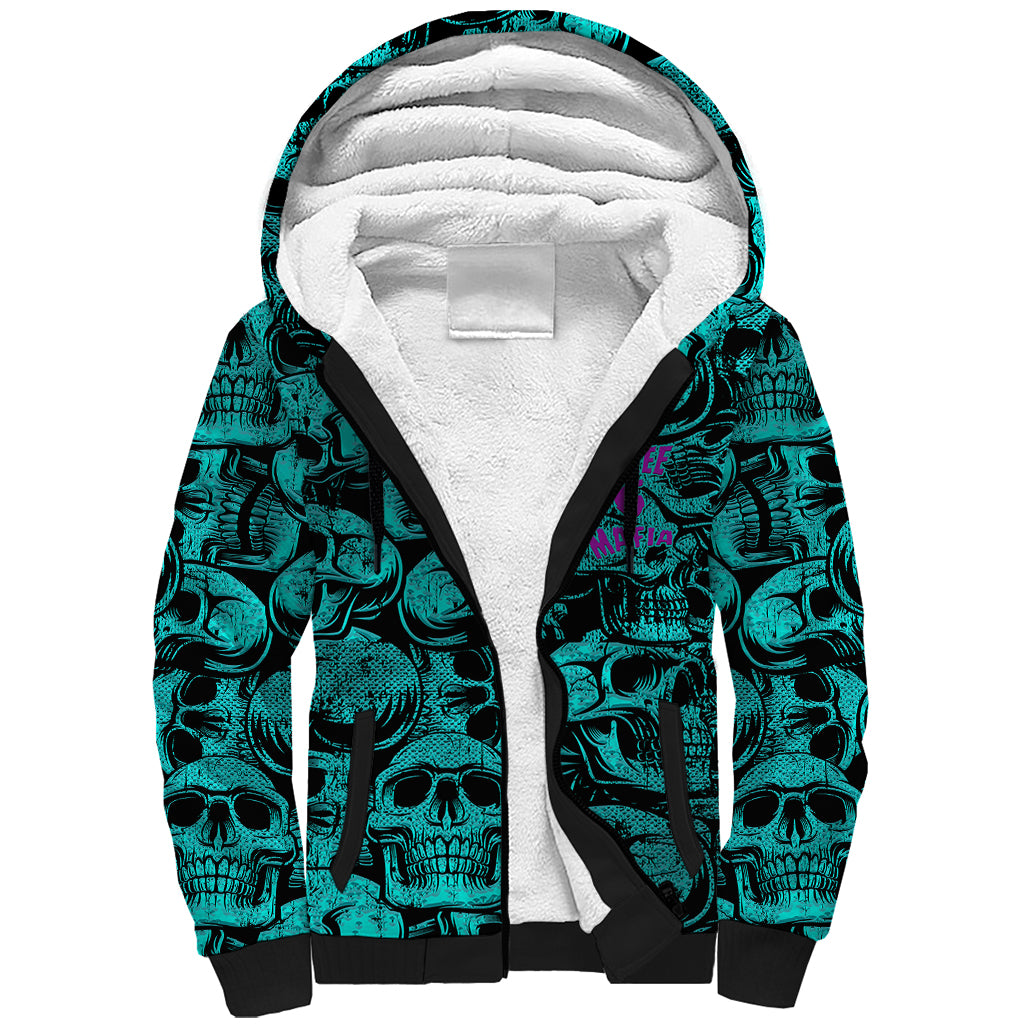 Three 6 Mafia Skull Sherpa Hoodie Three 6 Mafia - Wonder Print Shop