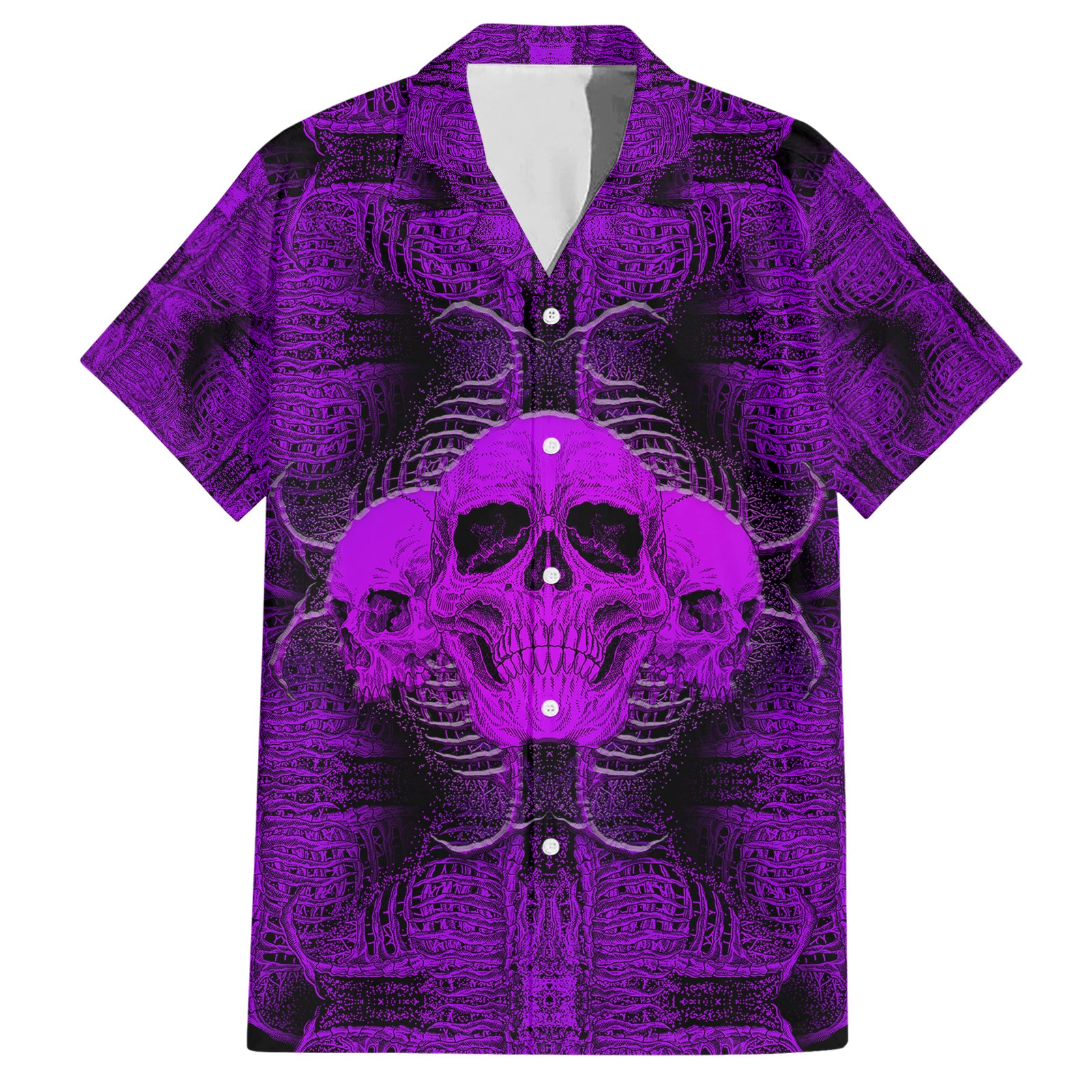 Skull Pattern Hawaiian Shirt I Am Who I Am Your Approval Isn't Needed - Wonder Print Shop