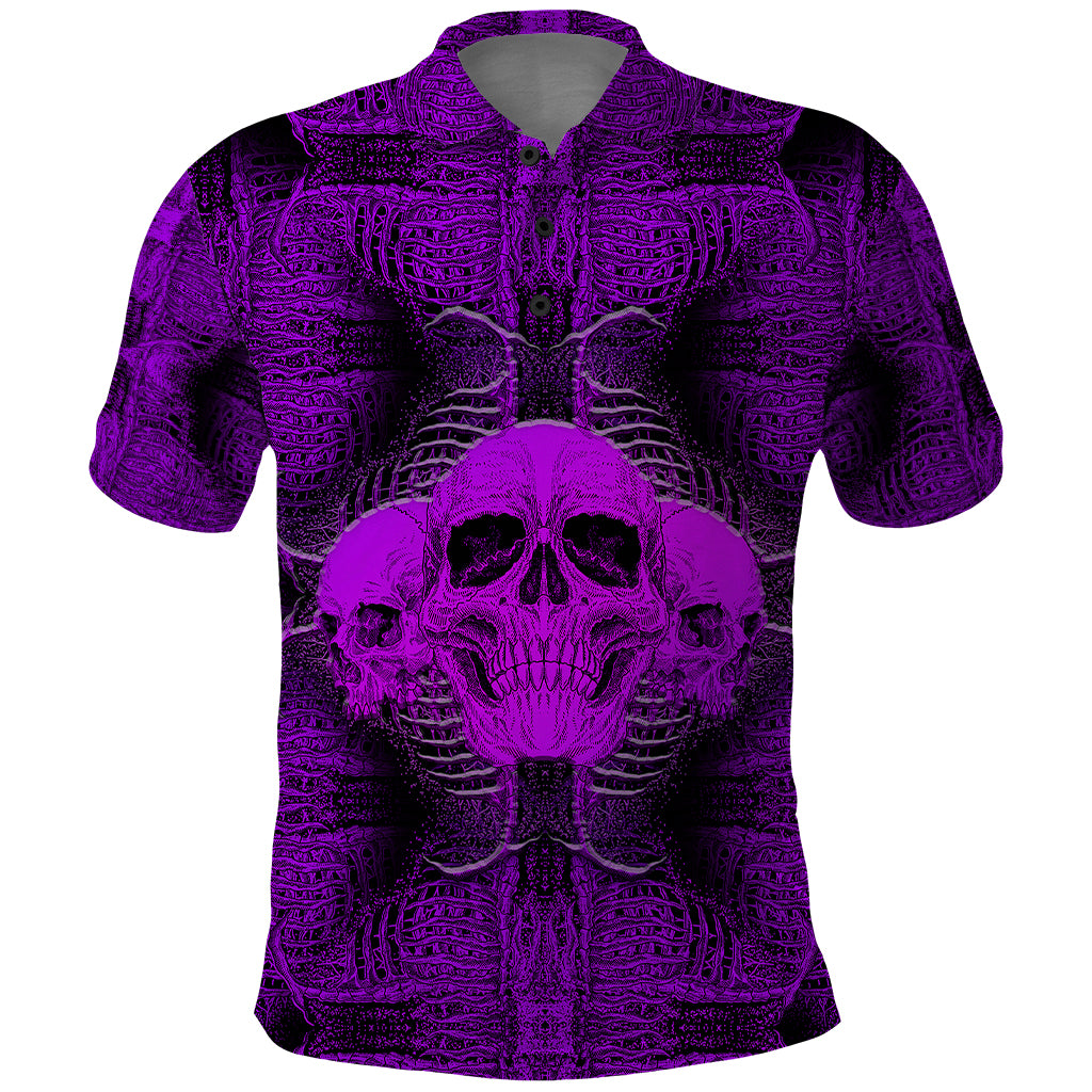 Skull Pattern Polo Shirt I Am Who I Am Your Approval Isn't Needed - Wonder Print Shop