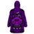 Skull Pattern Wearable Blanket Hoodie I Am Who I Am Your Approval Isn't Needed - Wonder Print Shop