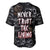 Skull Pattern Baseball Jersey Never Trust The Living - Wonder Print Shop