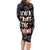 Skull Pattern Family Matching Long Sleeve Bodycon Dress and Hawaiian Shirt Never Trust The Living - Wonder Print Shop