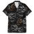 Skull Pattern Family Matching Short Sleeve Bodycon Dress and Hawaiian Shirt Never Trust The Living - Wonder Print Shop