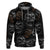 Skull Pattern Hoodie Never Trust The Living - Wonder Print Shop