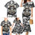 Skull Cowboy Family Matching Mermaid Dress and Hawaiian Shirt Out Law - Wonder Print Shop