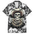 Skull Cowboy Family Matching Off Shoulder Long Sleeve Dress and Hawaiian Shirt Out Law - Wonder Print Shop