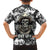 Skull Cowboy Family Matching Off Shoulder Maxi Dress and Hawaiian Shirt Out Law - Wonder Print Shop