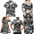 Skull Cowboy Family Matching Off Shoulder Maxi Dress and Hawaiian Shirt Out Law - Wonder Print Shop