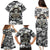 Skull Cowboy Family Matching Puletasi Dress and Hawaiian Shirt Out Law - Wonder Print Shop