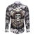 Skull Cowboy Family Matching Puletasi Dress and Hawaiian Shirt Out Law - Wonder Print Shop