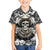 Skull Cowboy Family Matching Puletasi Dress and Hawaiian Shirt Out Law - Wonder Print Shop