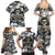 Skull Cowboy Family Matching Summer Maxi Dress and Hawaiian Shirt Out Law - Wonder Print Shop