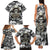 Skull Cowboy Family Matching Tank Maxi Dress and Hawaiian Shirt Out Law - Wonder Print Shop