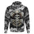 Skull Cowboy Hoodie Out Law - Wonder Print Shop