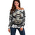 Skull Cowboy Off Shoulder Sweater Out Law - Wonder Print Shop