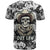 Skull Cowboy T Shirt Out Law - Wonder Print Shop